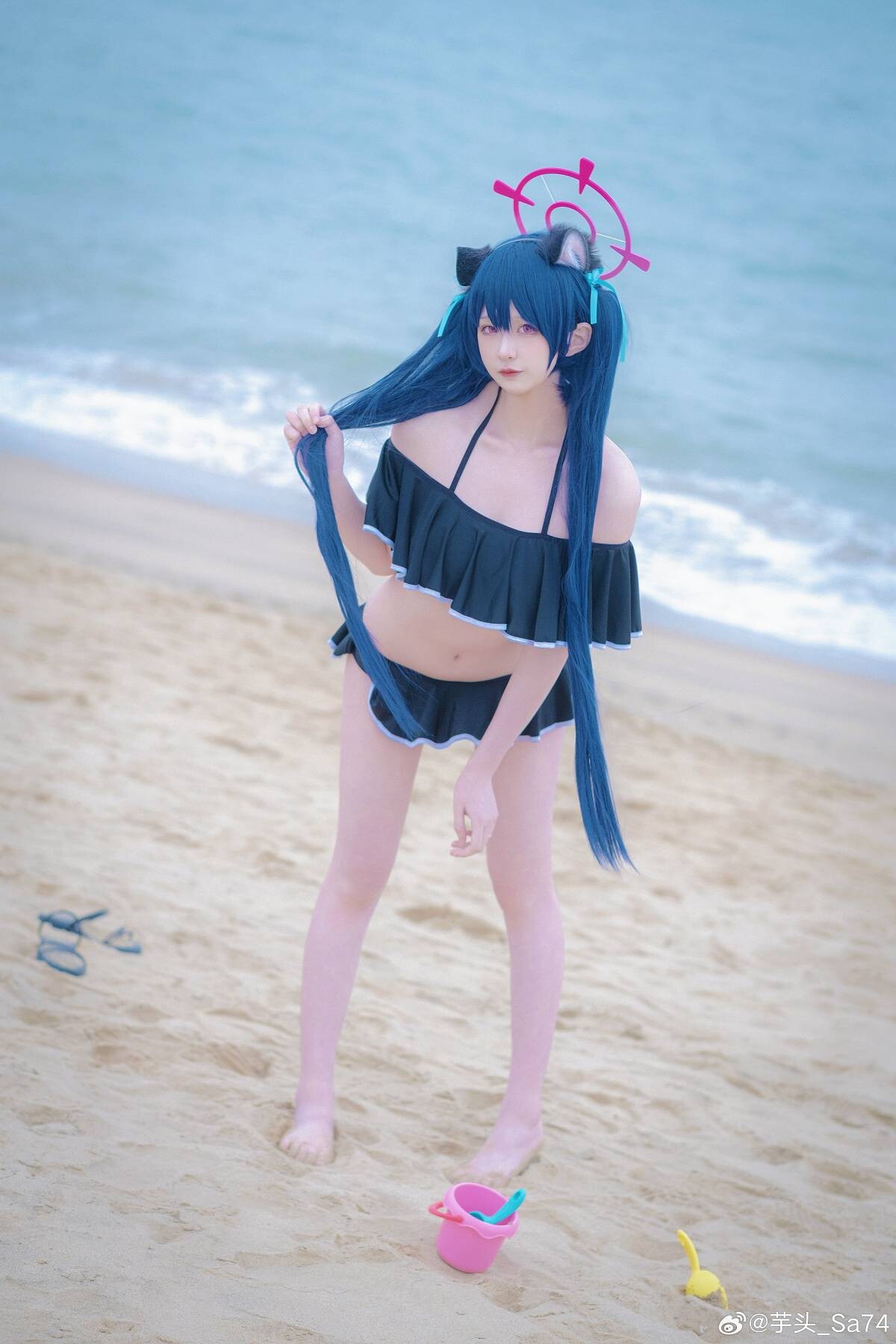 「蔚蓝档案」黑见芹香 cosplay