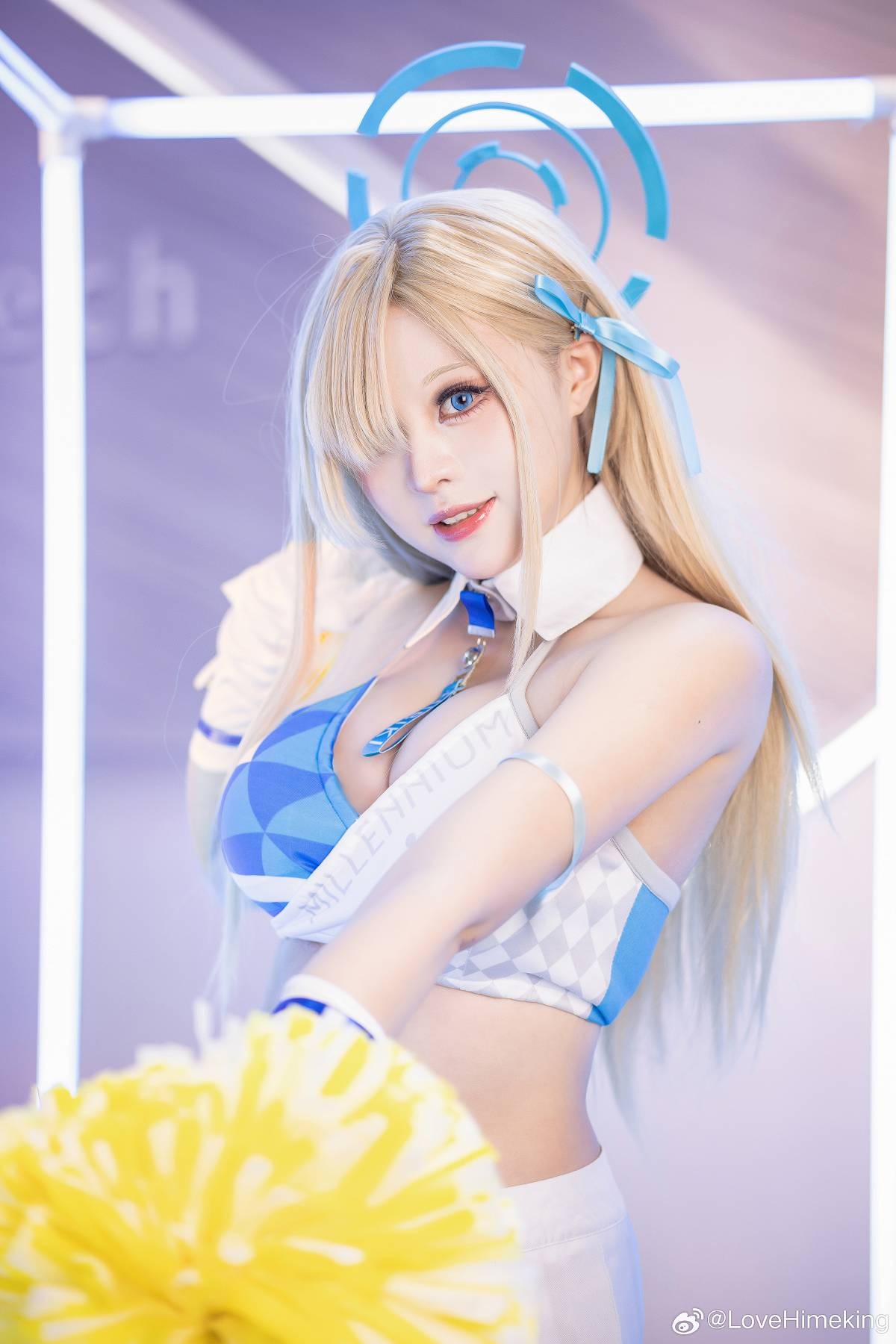 「蔚蓝档案」一之濑明日奈 cosplay 啦啦队明日奈✨